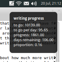 My Wordcount Notification